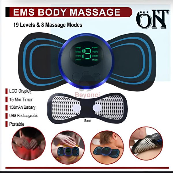 (pack Of 2) Ems Massager For Neck & Foot Combo Pack With Rechargable Battery